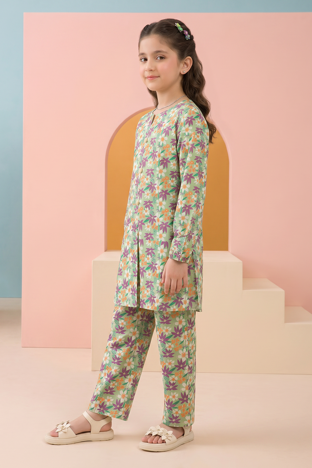 Embroidered Kurta Trouser - 2469