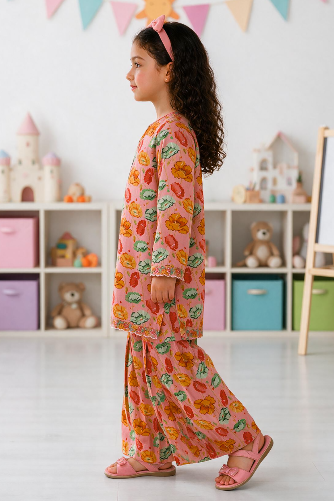 Embroidered Kurta Trouser - 2472