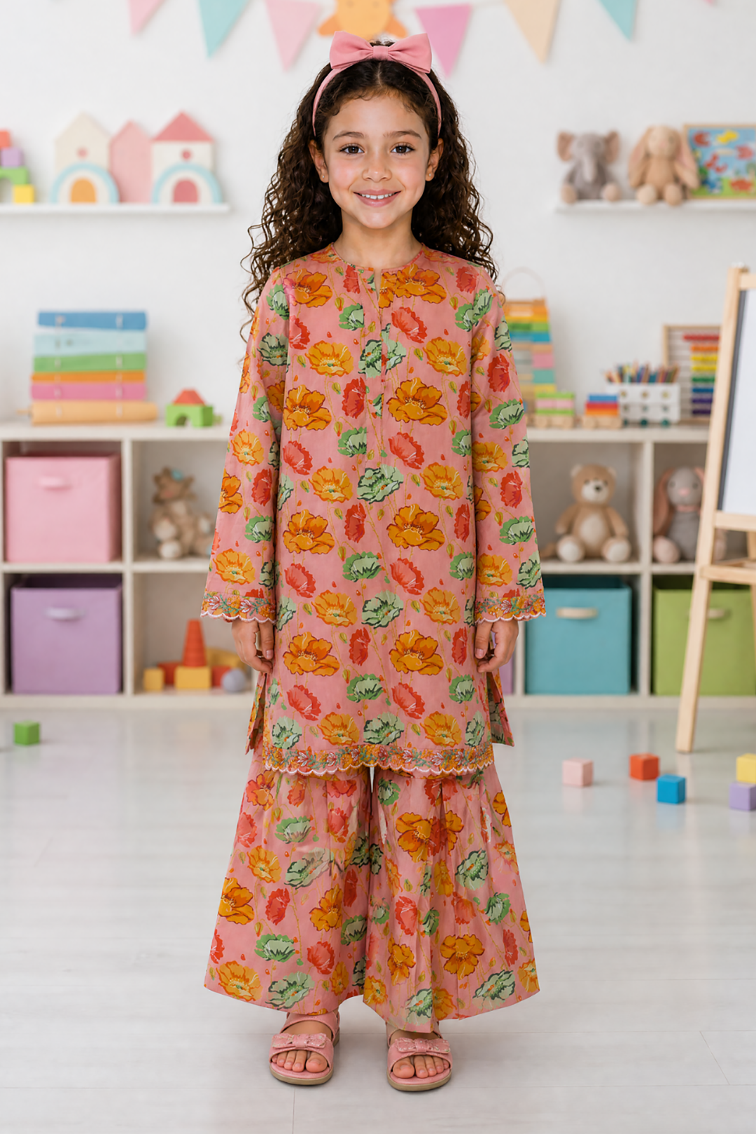 Embroidered Kurta Trouser - 2472