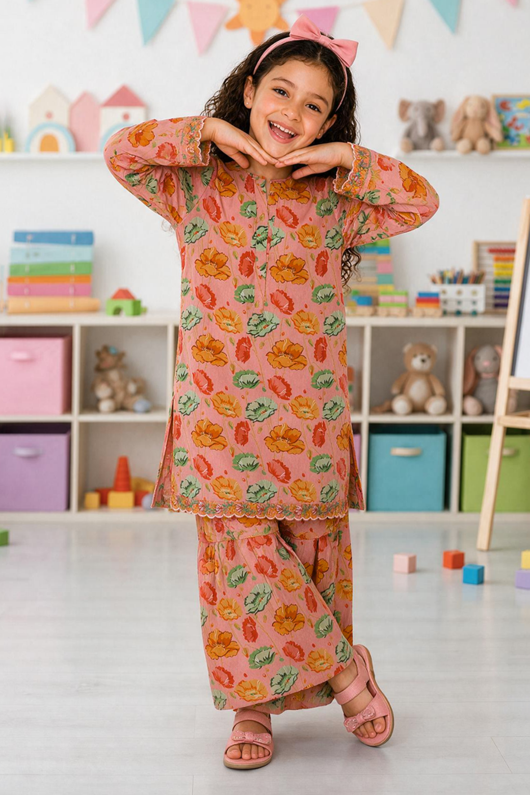 Embroidered Kurta Trouser - 2472