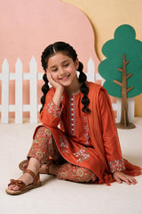 Embroidered Kurta Dupatta Trouser - 3428