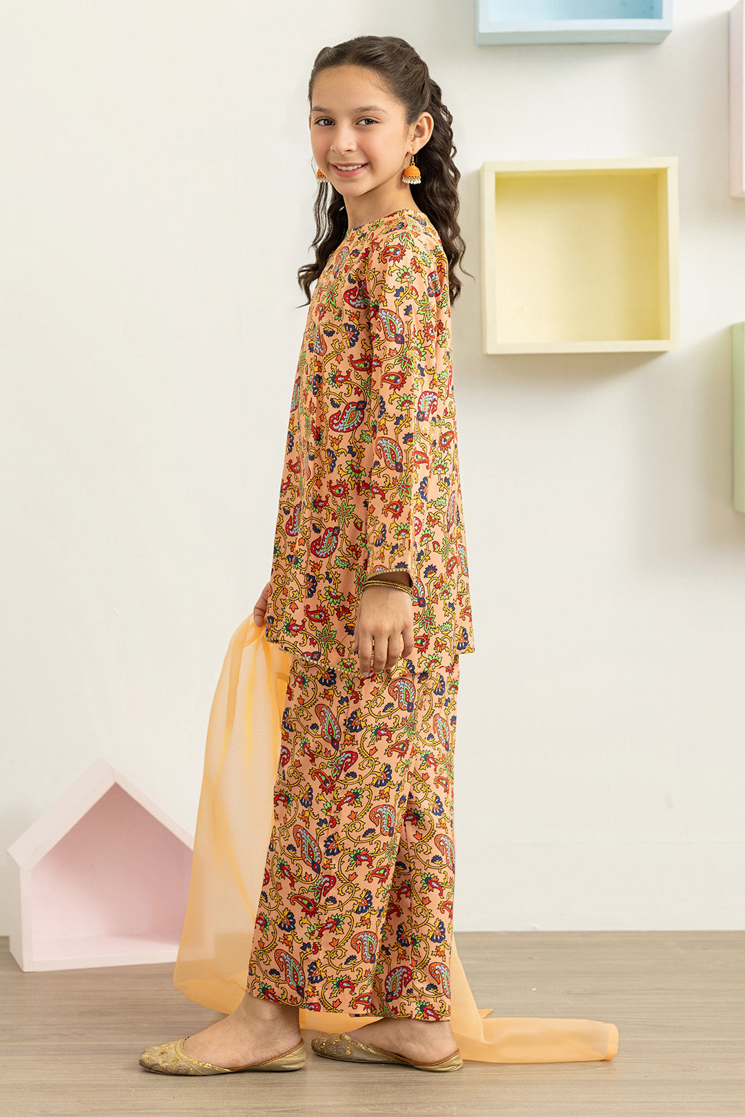 Embroidered Kurta Dupatta Trouser - 3460