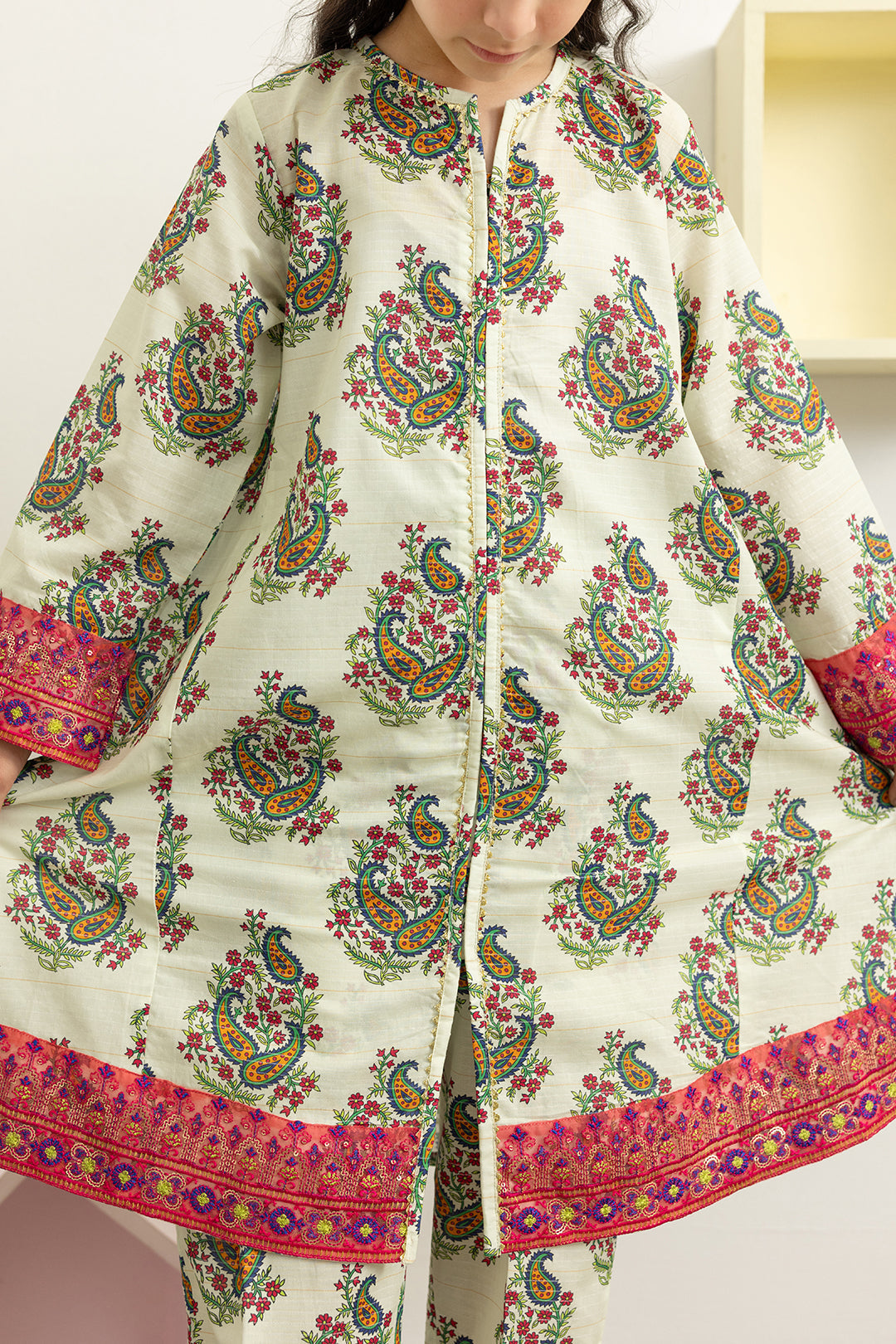 Embroidered Kurta Dupatta Trouser - 3478