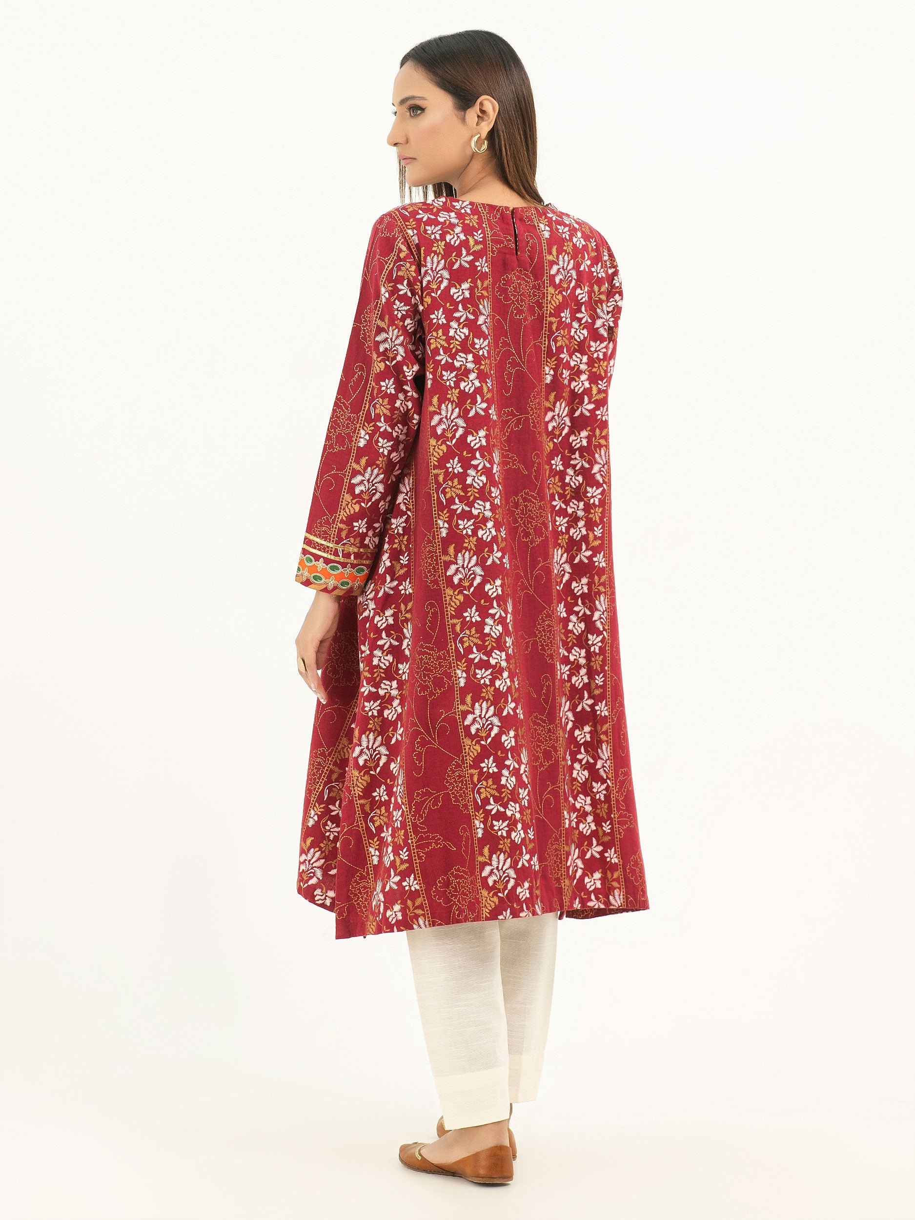 Khaddar Shirt- Embroidered (Pret)