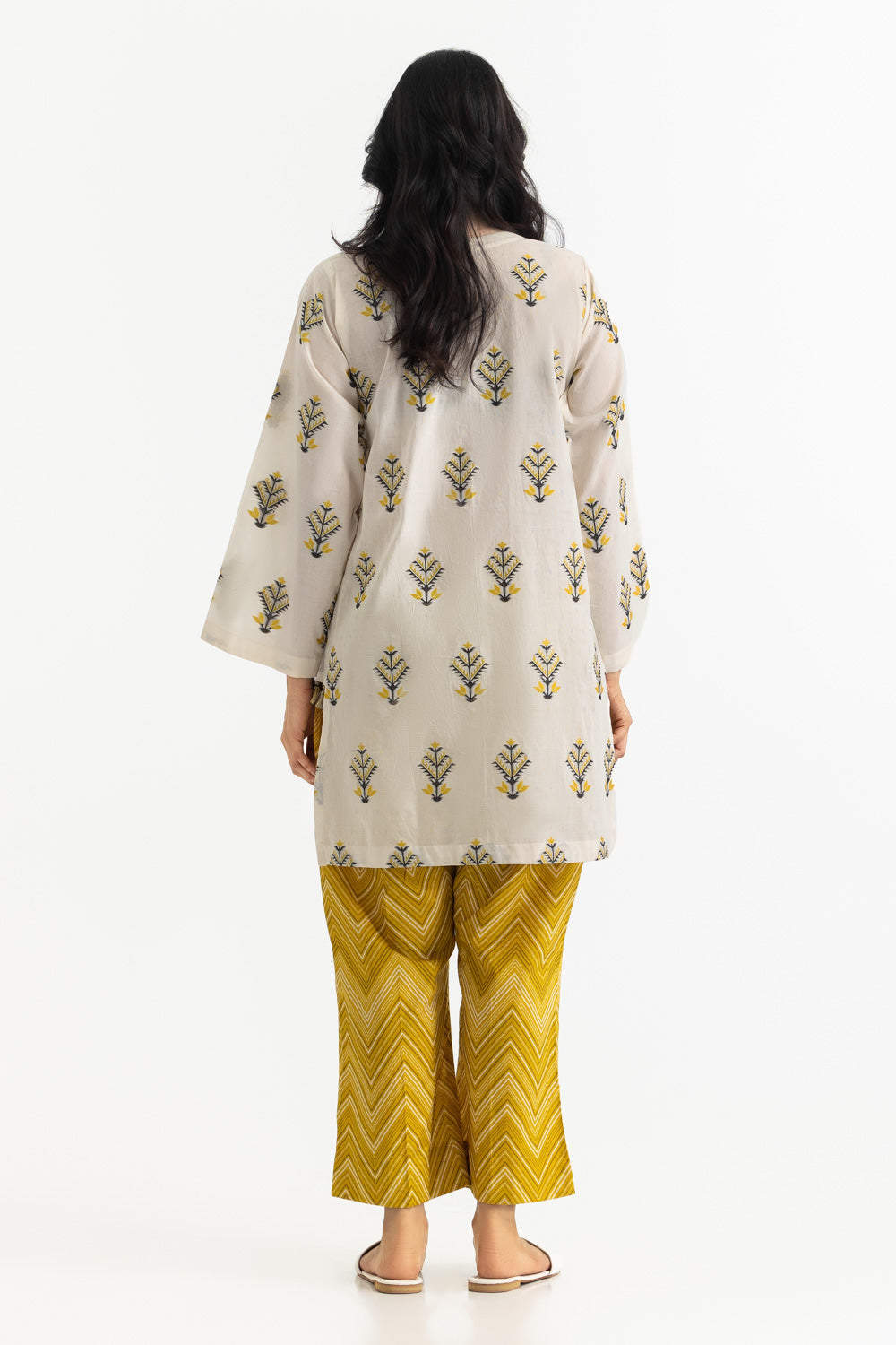 Jacquard Dyed Shirt And Cambric Trouser