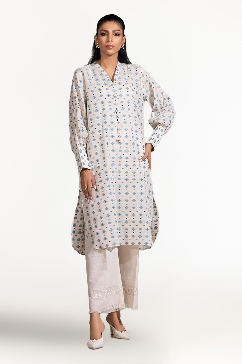 Jacquard Embellished Shirt