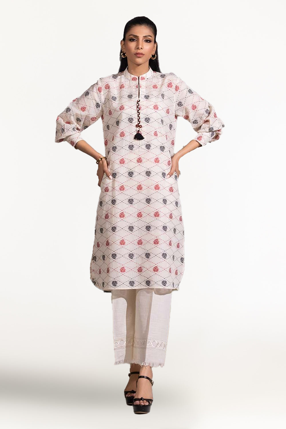 Jacquard Embellished Shirt