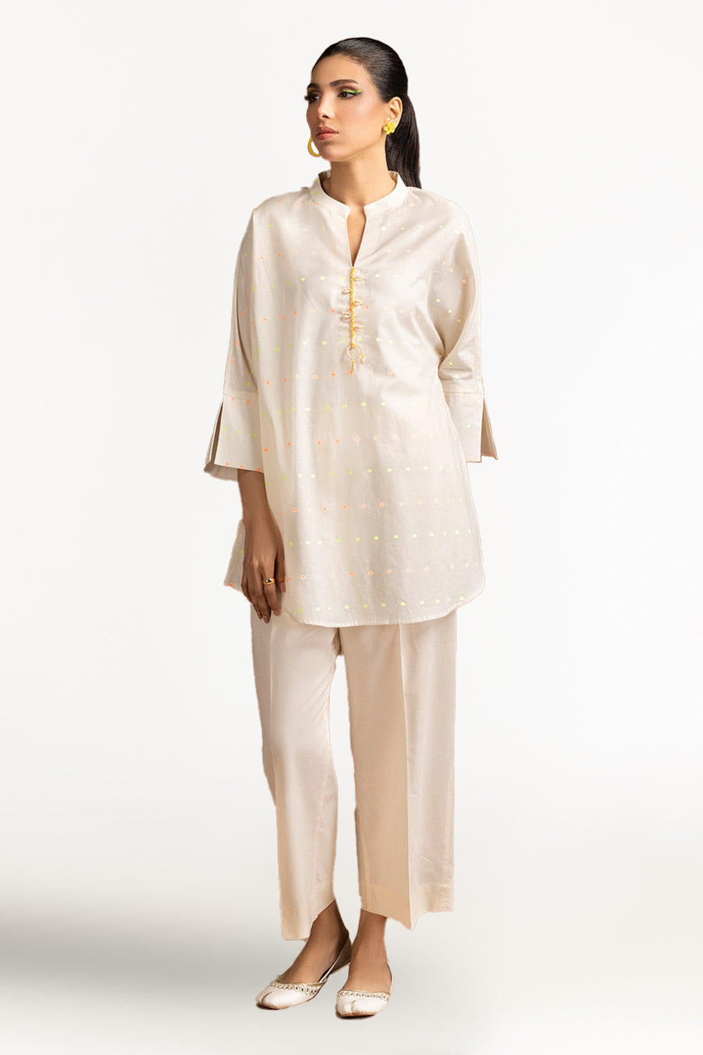 Jacquard Embellished Tunic