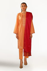 Jacquard Embroidered Shirt And Jacquard Dupatta