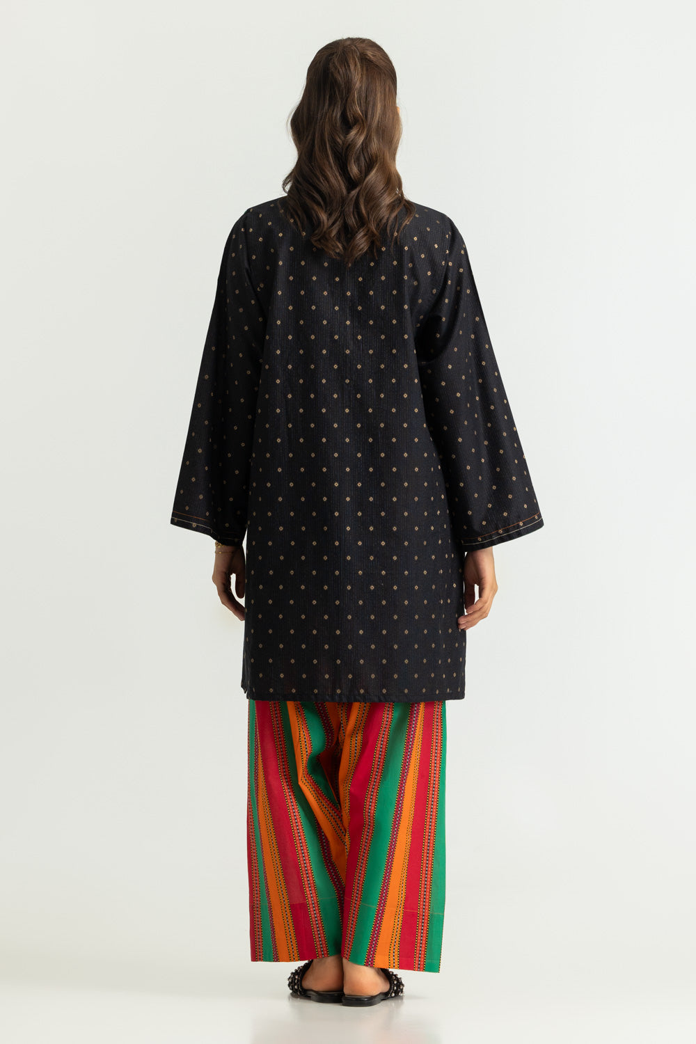 Jacquard Shirt And Printed Trouser