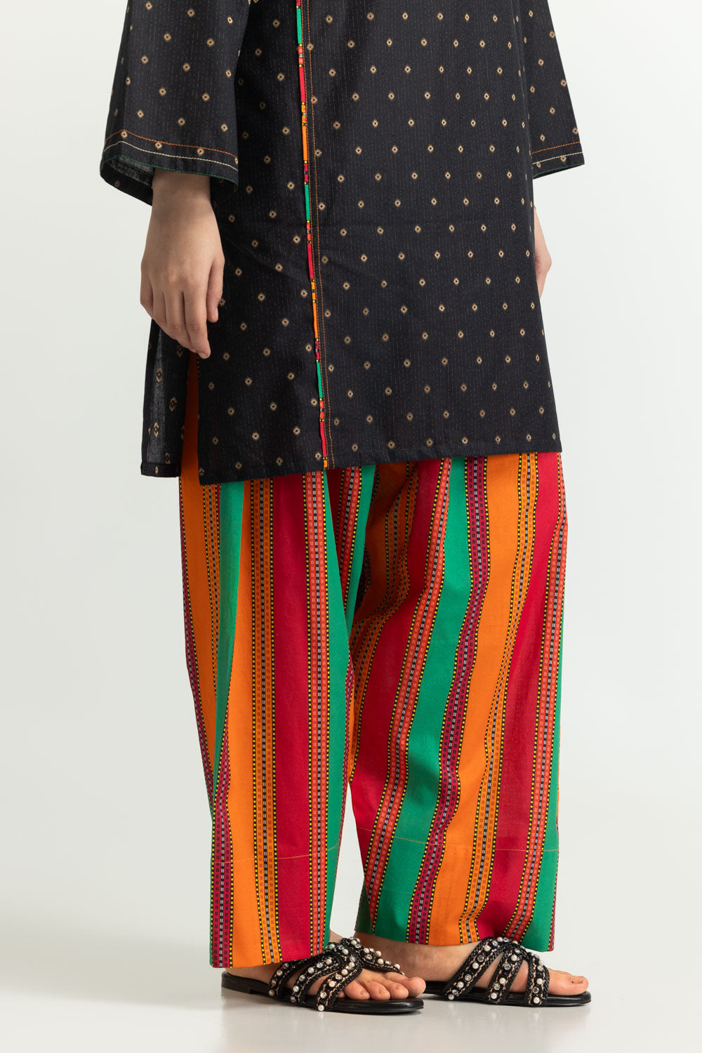 Jacquard Shirt And Printed Trouser