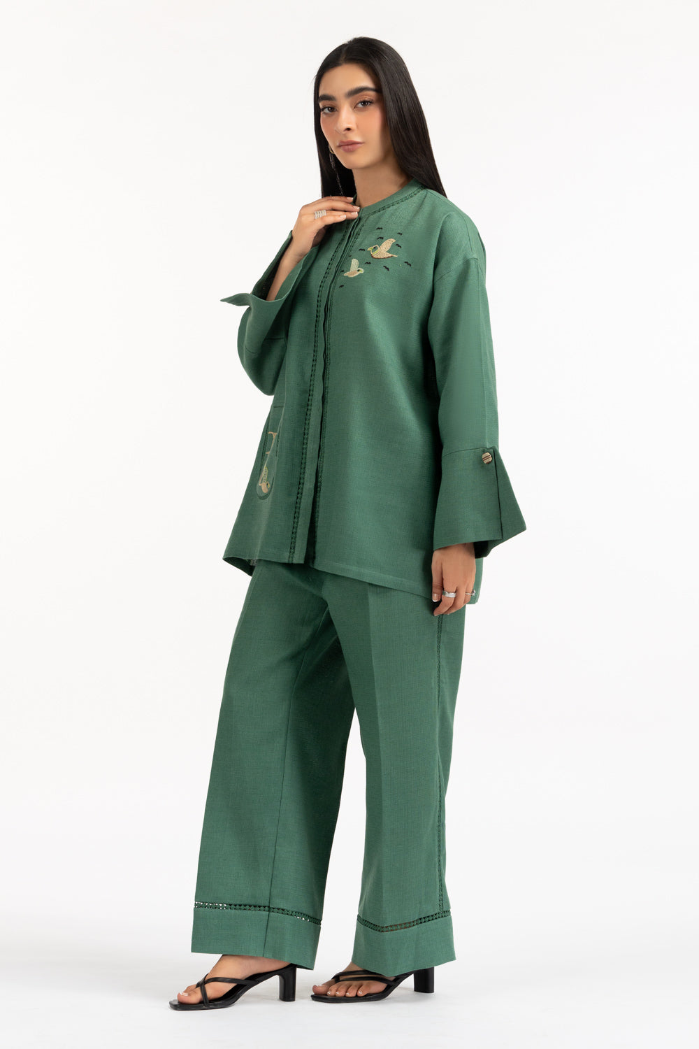 Jute Embroidered Co-Ord Set