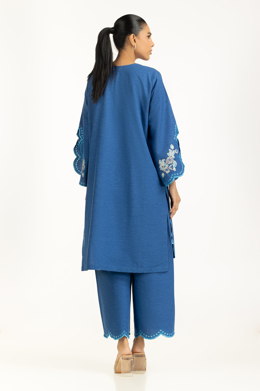 Karandi Embroidered Shirt And Trouser