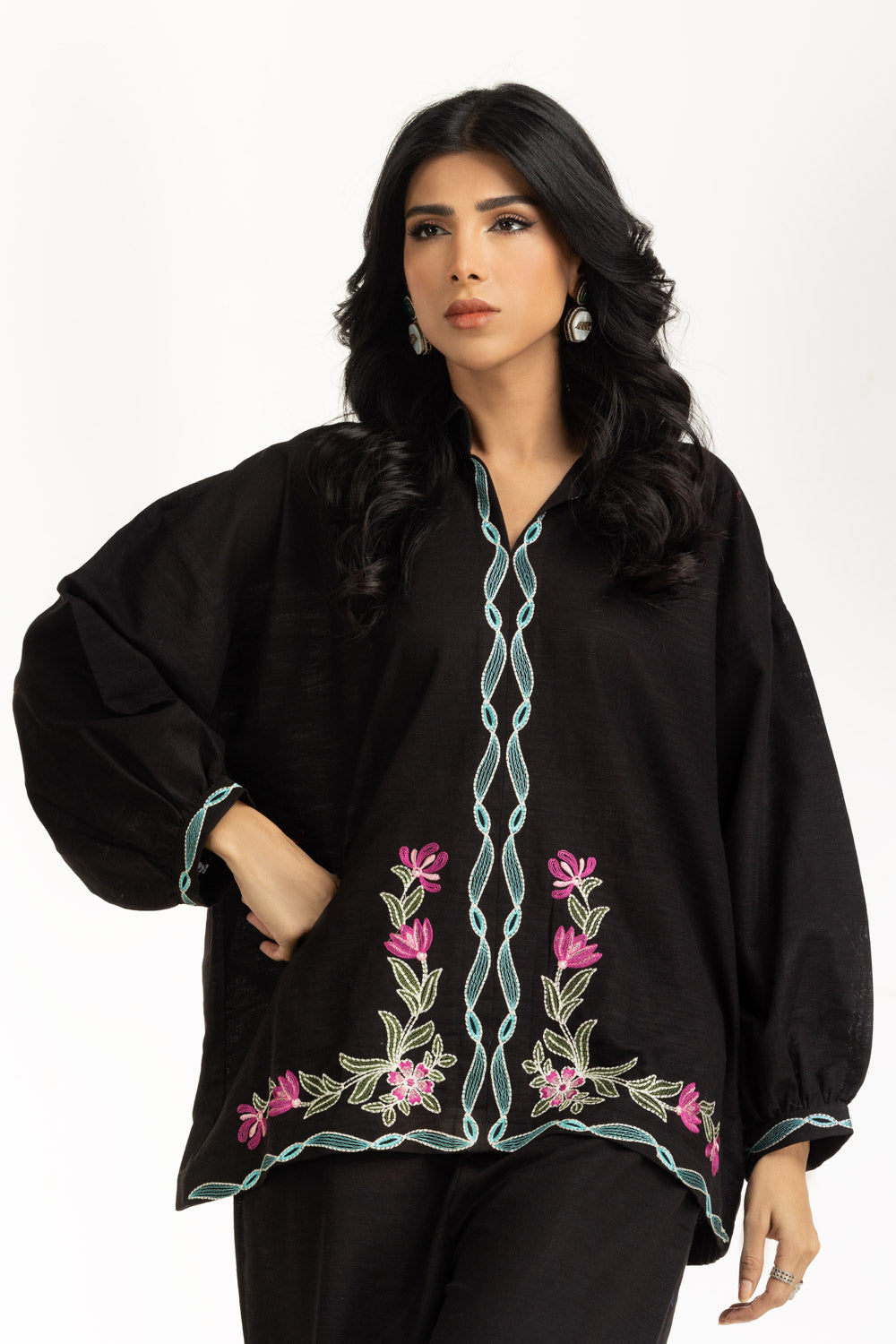 Khaddar Embroidered Co-Ord Set