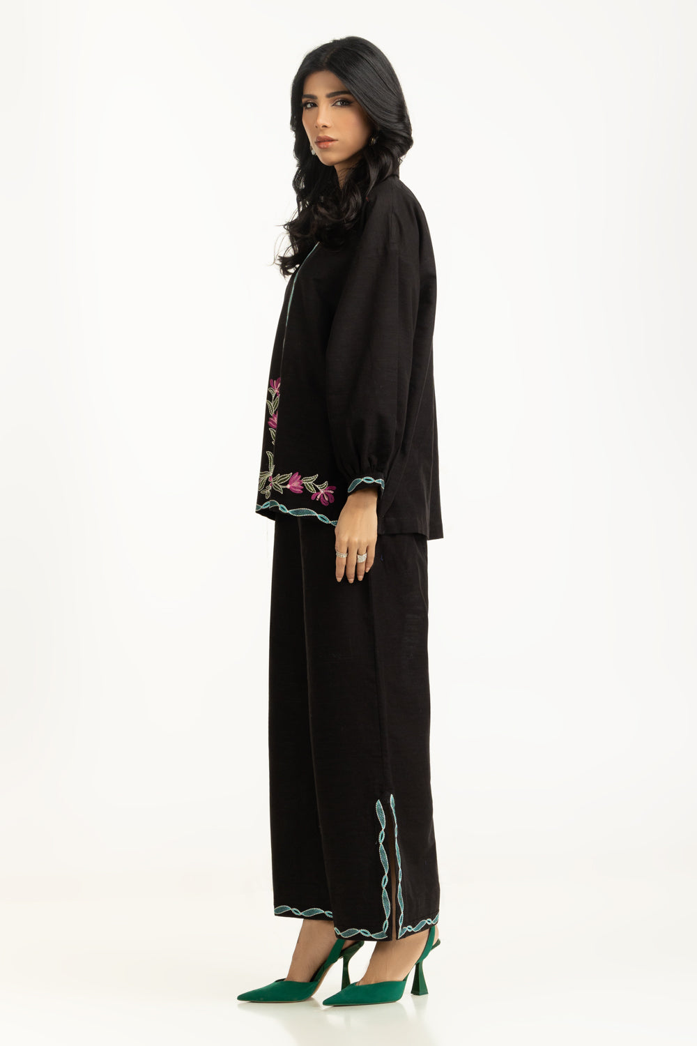 Khaddar Embroidered Co-Ord Set