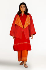 Khaddar Embroidered Crop Jacket
