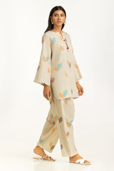 Khaddar Jacquard Slub Printed Co-Ord Set