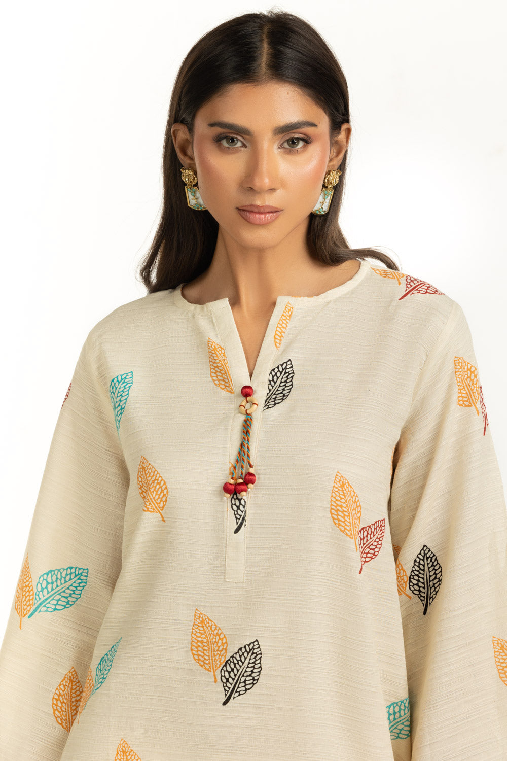 Khaddar Jacquard Slub Printed Co-Ord Set