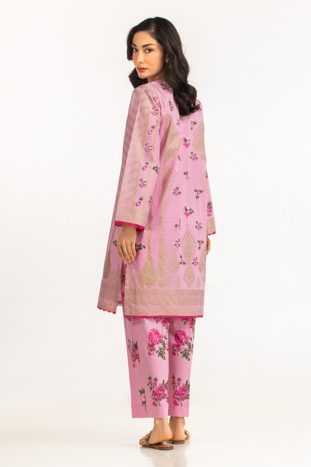 Lawn Gold Printed Co-Ord Set