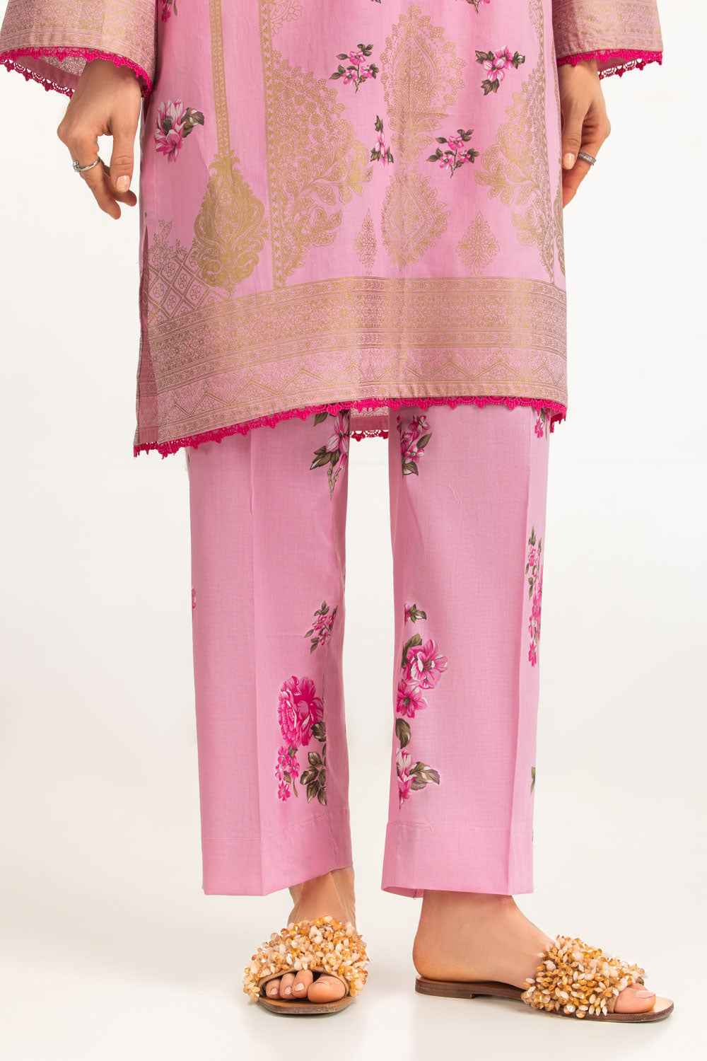 Lawn Gold Printed Co-Ord Set