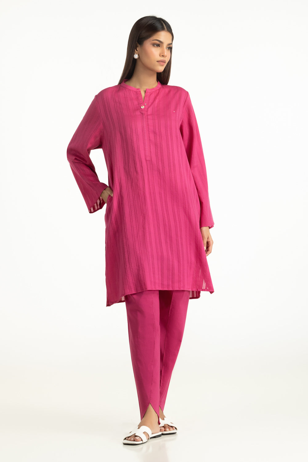 Leno Dyed Shirt And Cambric Trouser