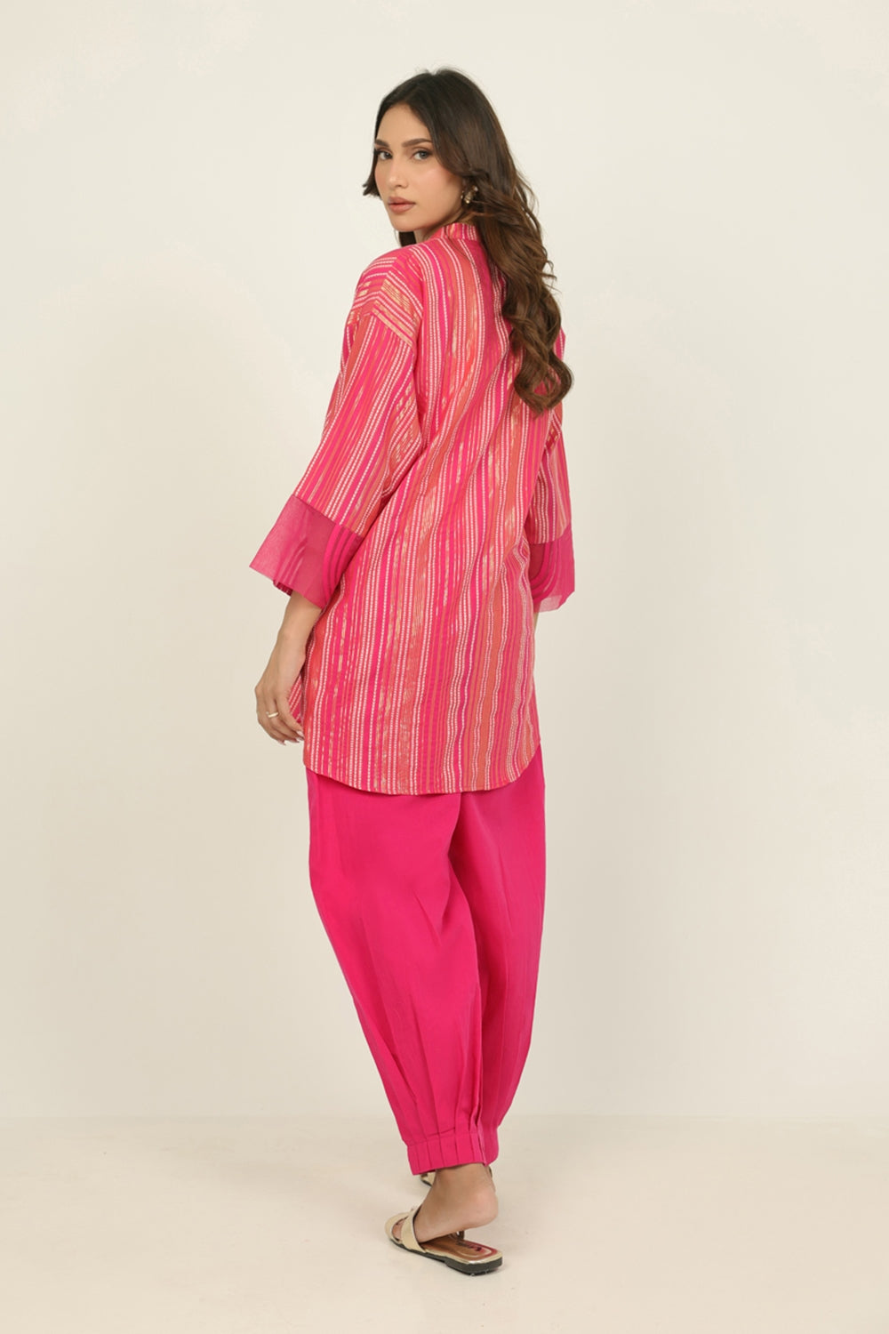 Leno Kara Dyed Shirt And Cambric Trouser