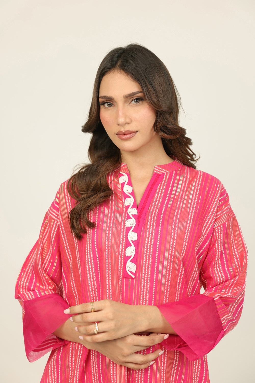 Leno Kara Dyed Shirt And Cambric Trouser