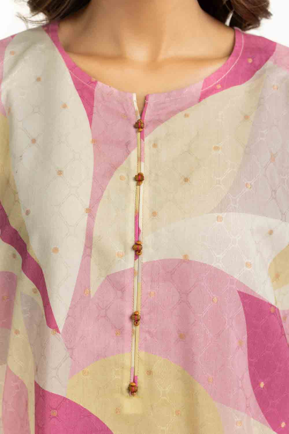Lurex Jacquard Printed Co-Ord Set