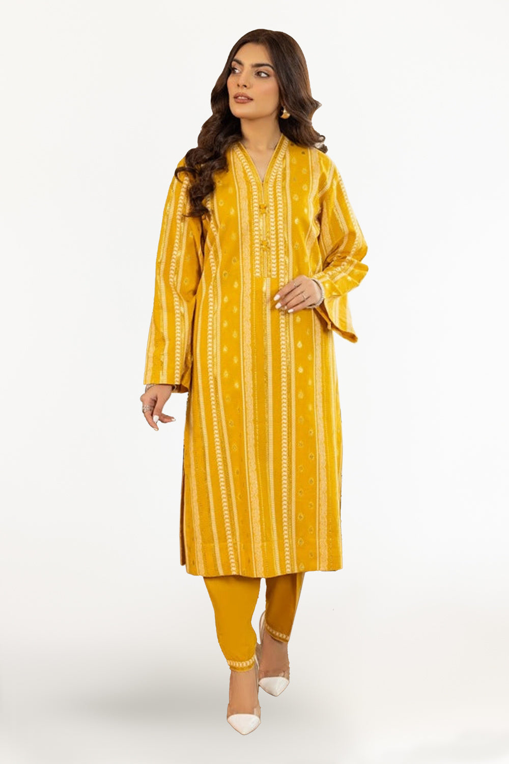 Lurex Jacquard Shirt and Trouser