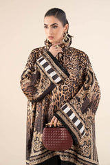 2 Piece Embroidered Satin Silk Suit