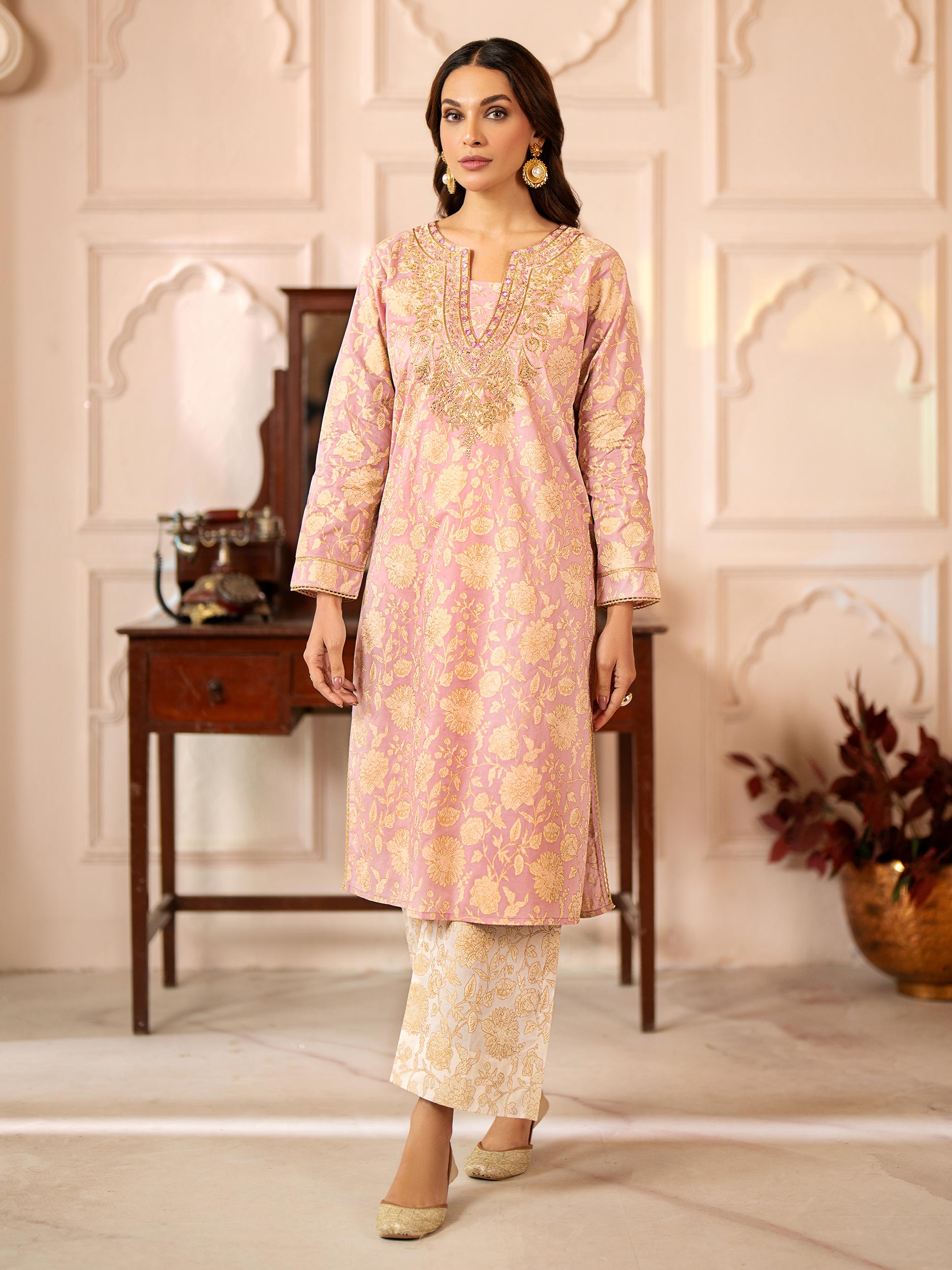 2 Piece Lawn Suit- Embroidered (Pret)