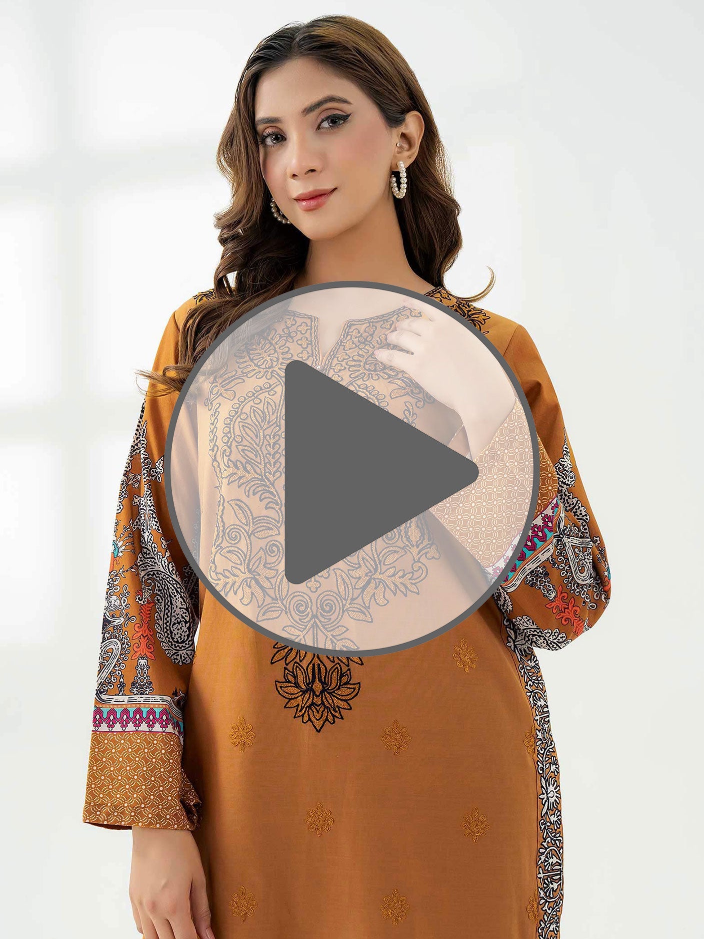 Cotton Shirt-Embroidered (Pret)