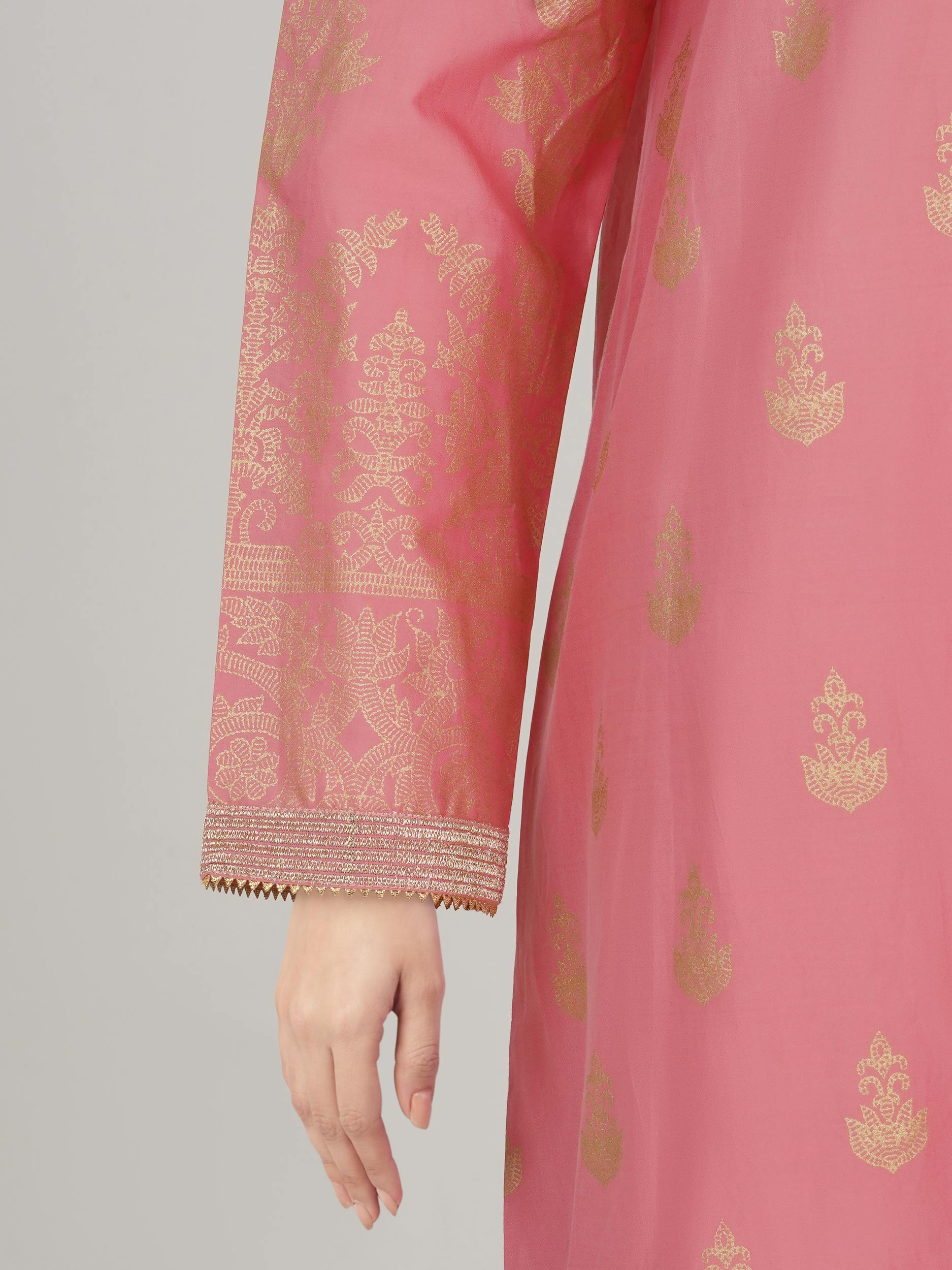 Lawn Angrakha- Embroidered (Pret)