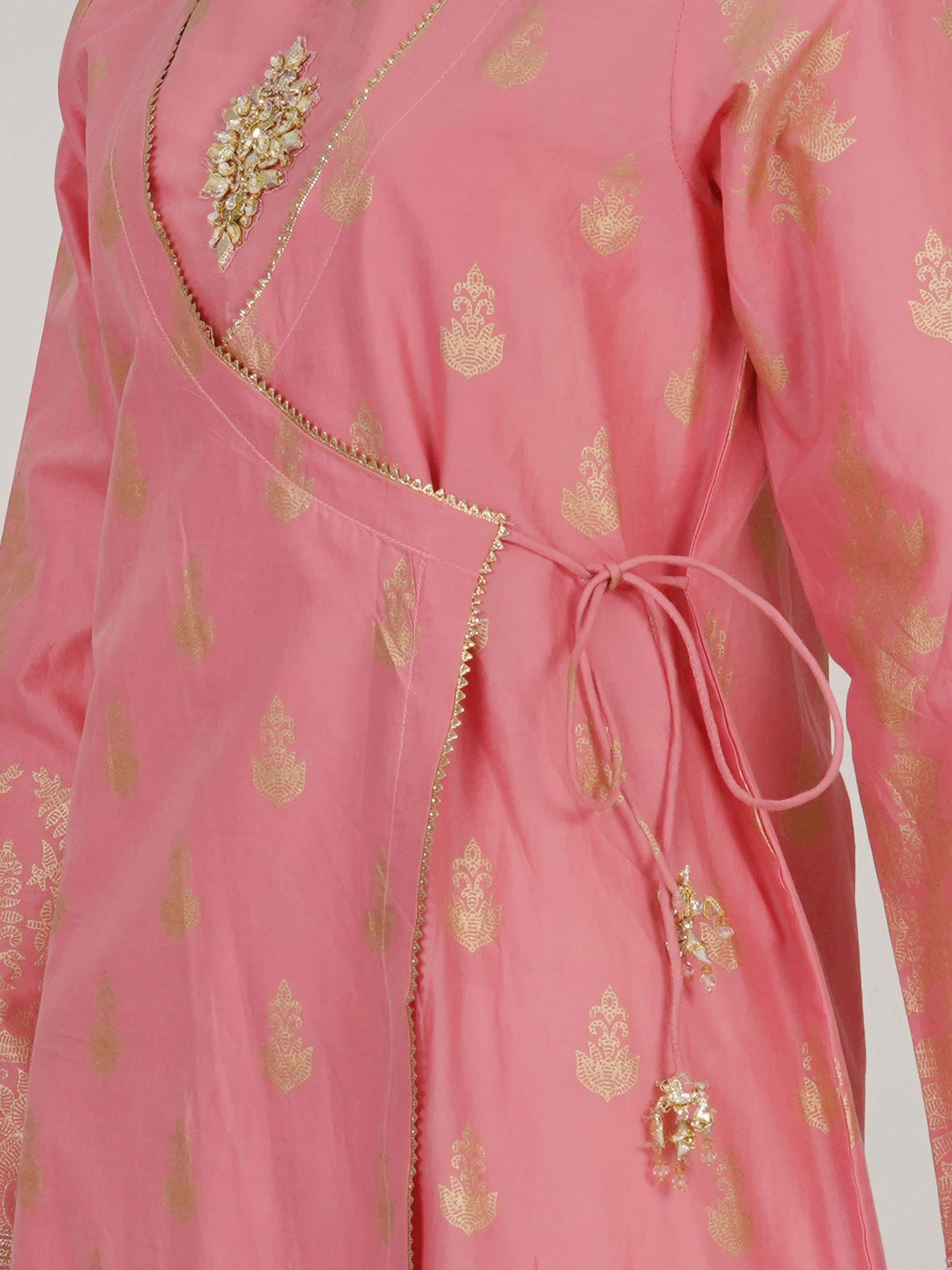 Lawn Angrakha- Embroidered (Pret)