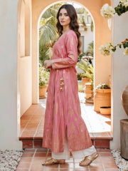 Lawn Angrakha- Embroidered (Pret)