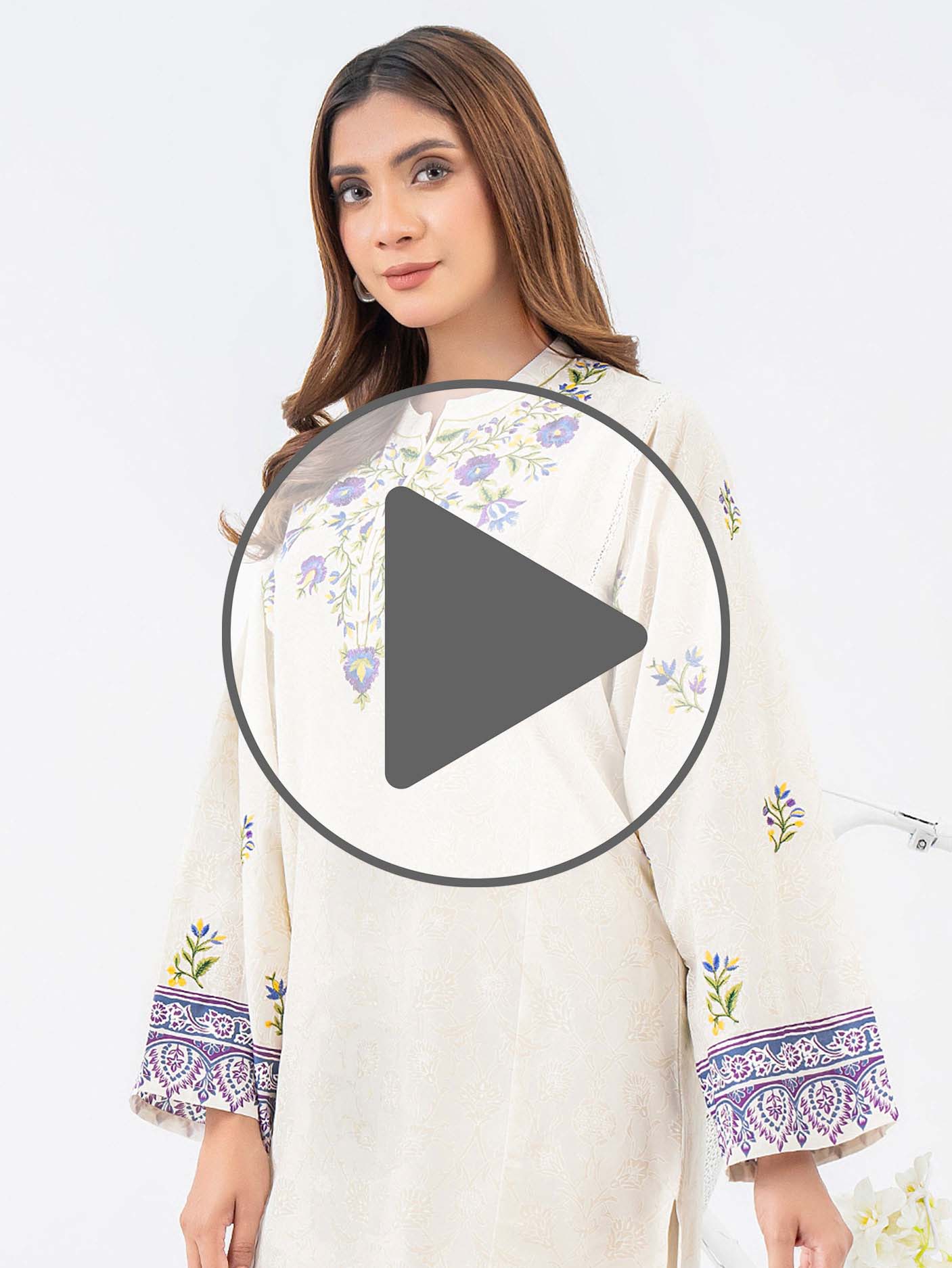 Lawn Shirt-Embroidered (Pret)