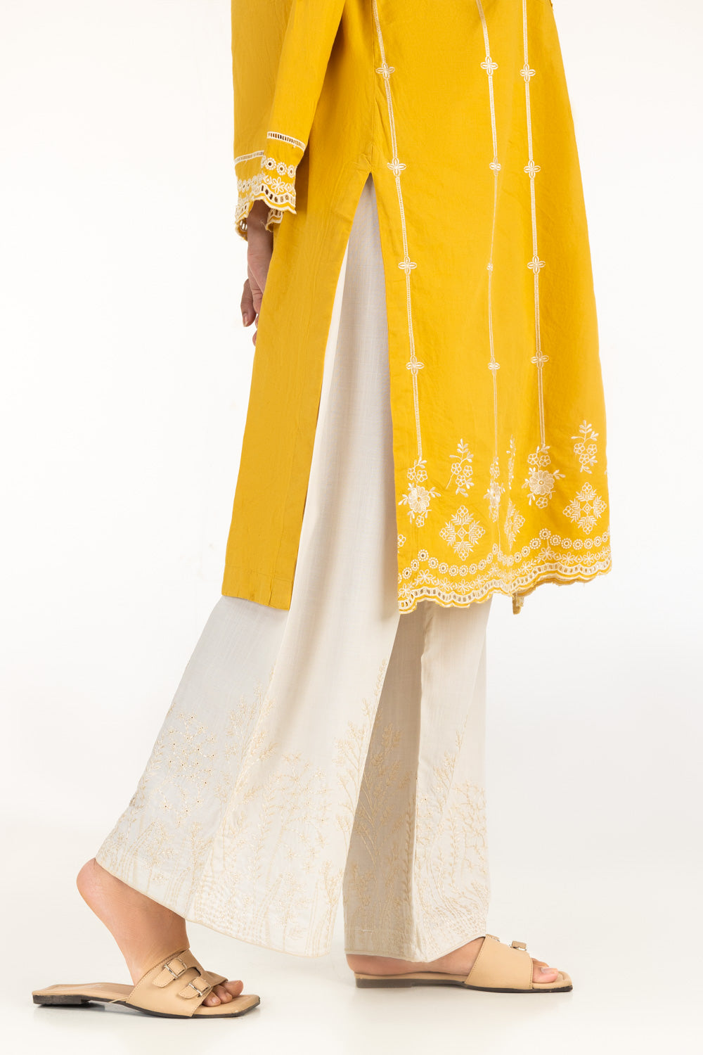 Rawsilk Embroidered Trouser