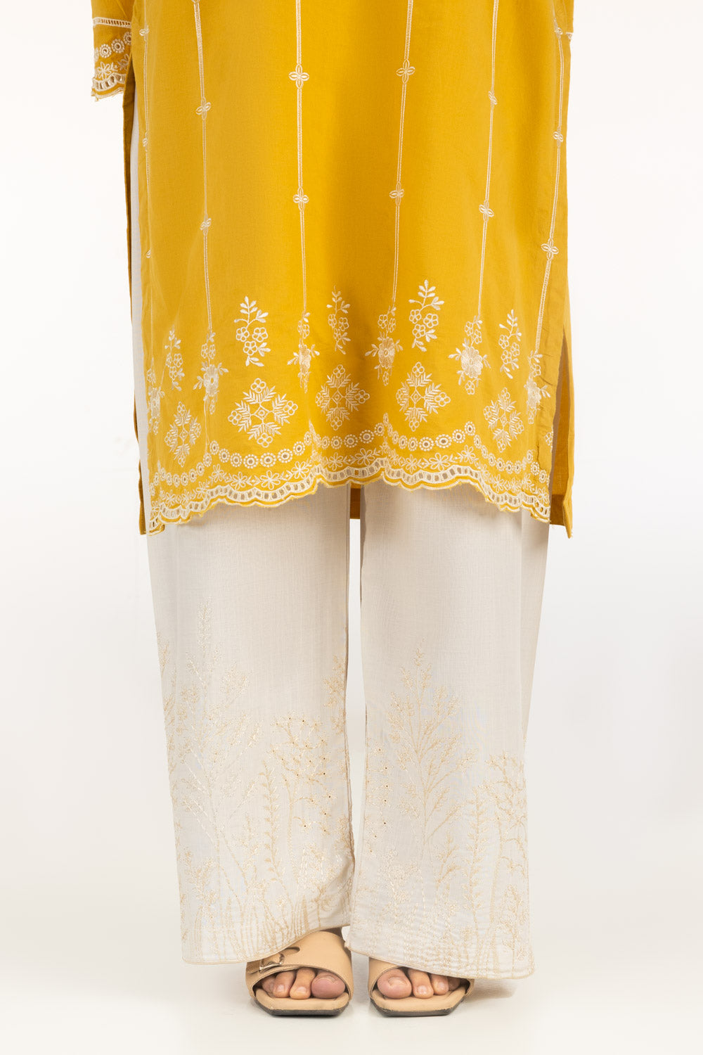 Rawsilk Embroidered Trouser