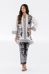 Stitched Printed Slub Shirt
