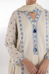 Stitched Embroidered Dupatta