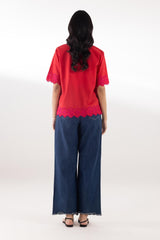 Embroidered Slub Shirt