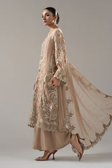 3 Piece Embroidered Chiffon Suit