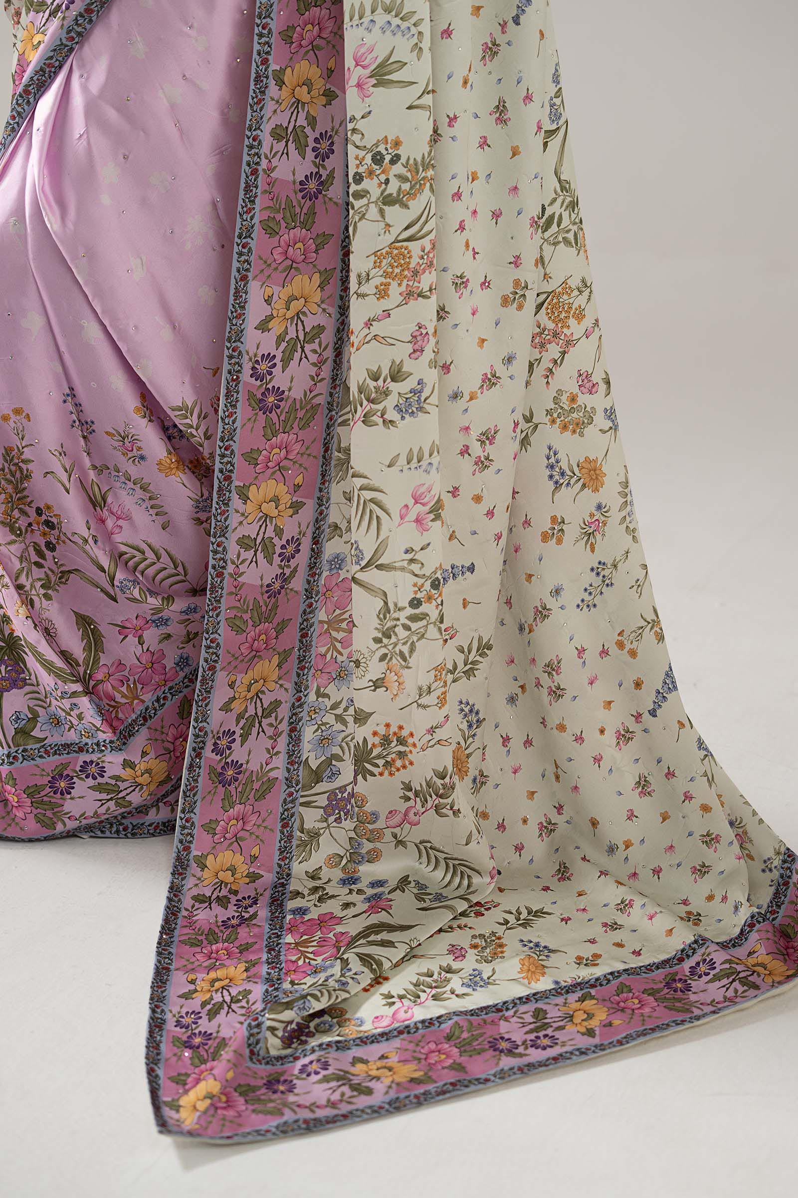 Embellished Charmeuse Saree