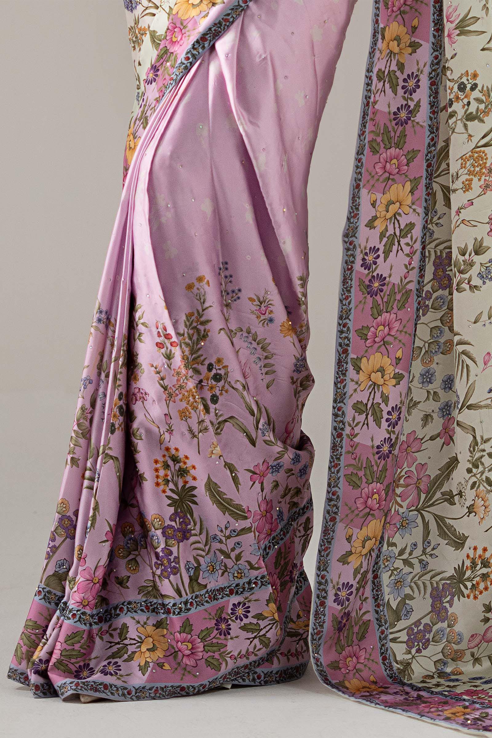 Embellished Charmeuse Saree