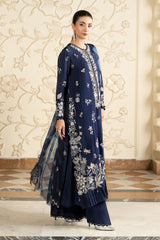 3 Piece Embroidered Tissue Silk Suit
