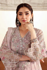 3 Piece Embroidered Organza Suit