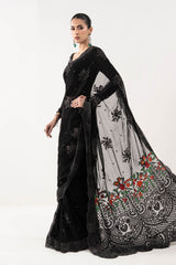 Embroidered Chiffon Saree