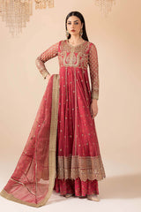 3 Piece Embroidered Net Suit
