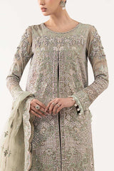 3 Piece Embroidered Net Suit