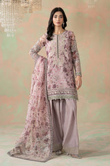 3 Piece Embroidered Organza Suit